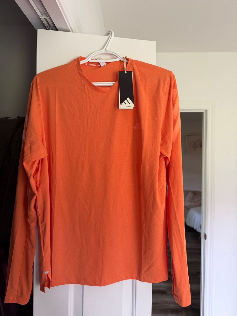 adidas women Long-Sleeve Crew Shirt - Bright Orange